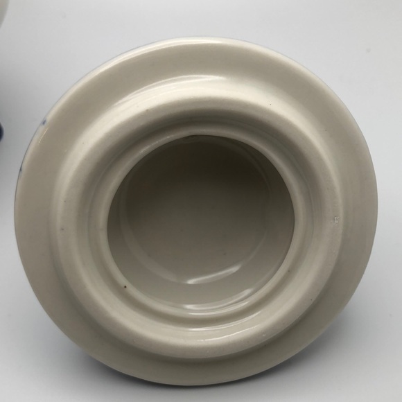 VTG Gzhel Russian hand painted porcelain cup with lid, Rooster Creamer - Picture 12 of 16